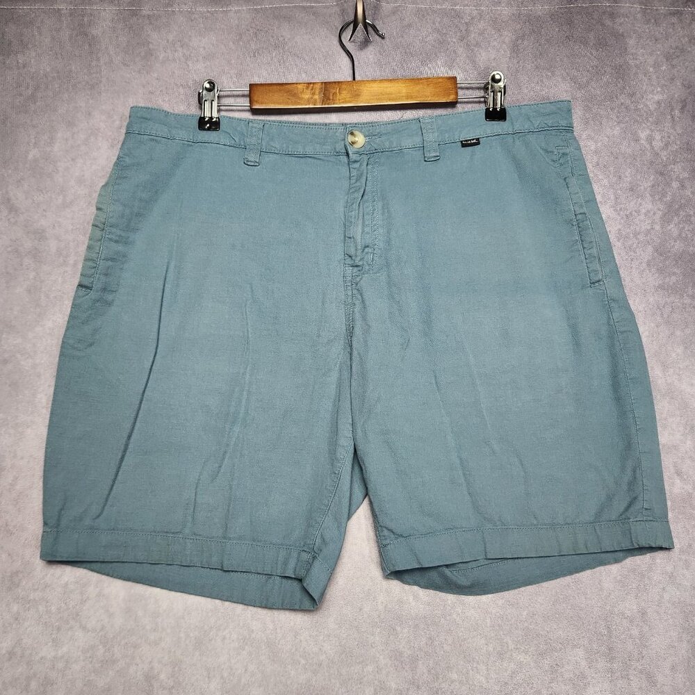 Travis Mathew‎ Shorts Mens 36 Blue Relaxed Fit Zip Fly Chino Summer Casual Golf